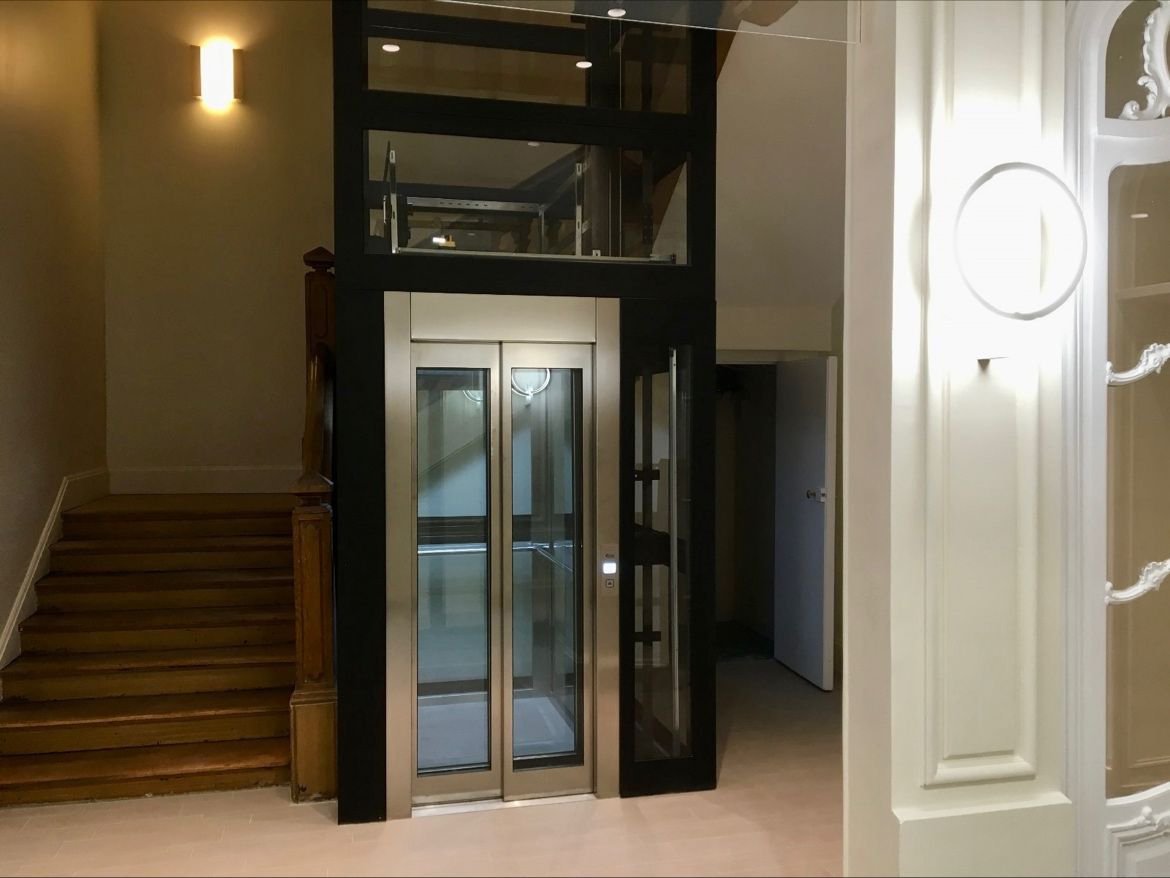 estructura modular ascensor INDOOR CRISTAL strulift 2